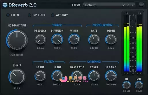 Stone Voices DReverb (Algorithmic Reverb) v2.0 x64 x86 VST VST3 AU WiN MAC-康灵博客 Stone Voices DReverb (Algorithmic Reverb) v2.0 x64 x86 VST VST3 AU WiN MAC-康灵博客